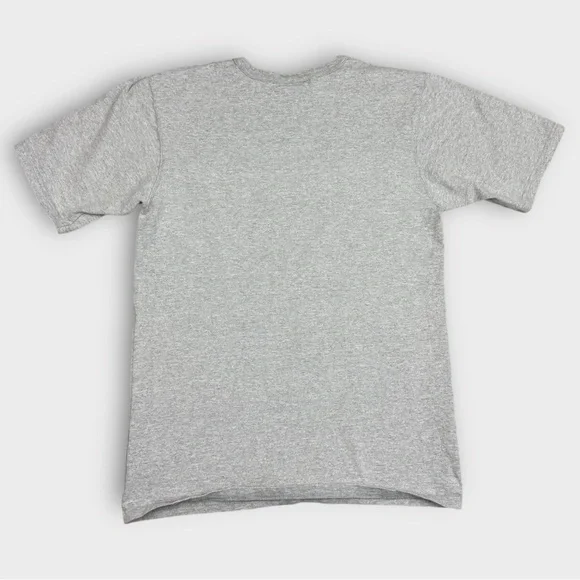 Champion Mens T-Shirt Medium Gray Colorful Graffiti Script Logo Short Sleeve Tee - Picture 2 of 7